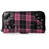 Banned Tartan Handcuff Geldbörse pink