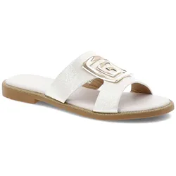Weiße Flip-Flops Filippo Flache Schuhe, 40
