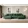 altdecor Ecksofa Cord 6-Sitzer Grün