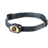 NEBO MYCRO 500+ Headlamp Stirnlampe für Läufer, wiederaufladbar, wasserabweisend, mit Spot- und Flutlicht-Modi, Scheinwerfer-Taschenlampe mit Gurt für Outdoor-Aktivitäten, Schwarz