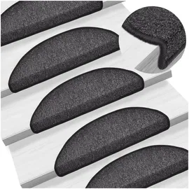 vidaXL Stufenmatte 56 x 17 cm Anthrazit