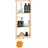 Relaxdays Hängeregal Bad, 3 Ablagen, 3 Haken, Bambus, H x B x T: ca. 70 x 28,5 x 10 cm, zum Einhängen, Badregal, natur