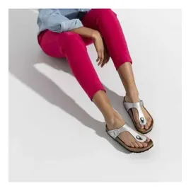 Birkenstock Gizeh Birko-Flor silver 39