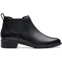 CLARKS Havisham Top Black Leather 36