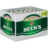Beck's Green Lemon Biermischgetränk, Mehrweg im Kasten, Biermischgetränk Bier (24 x 330ml)