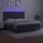 vidaXL Boxspringbett 180 x 200 cm Dunkelgrau