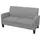vidaXL 2-Sitzersofa 135 x 65 x76 cm Hellgrau