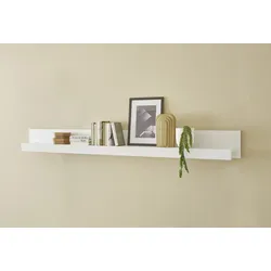 Wandboard INOSIGN "Chester, modernes, zeitloses Wandregal, Wandhalter mit Stauraum", weiß, B:217cm H:22cm T:18cm, Holzwerkstoff, Regale, vielseitig einsetzbares Hängeregel, 217 cm breit, Weiß Matt