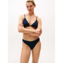 Tommy Hilfiger Damen BH Bralette Triangle mit Logo, Blau (Dark Night Navy), S - S