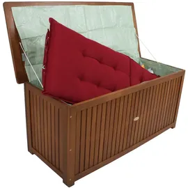 Harms DS Auflagenbox geölt, Gartenbox, Terrasenbox mit Stauraum, Gartentruhe