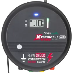 VOSS.farming Xtreme duo X100 WiFi - smartes Weidezaungerät 12V-230V, APP-Steuerung, 13 Joule