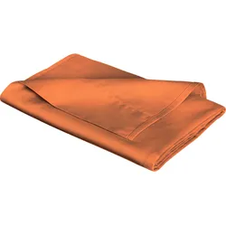 Betttuch FLEURESSE "Colours", orange (terra), B:220cm L:260cm, Mako-Satin, Obermaterial: 100% Baumwolle, Laken, offenes Bettlaken