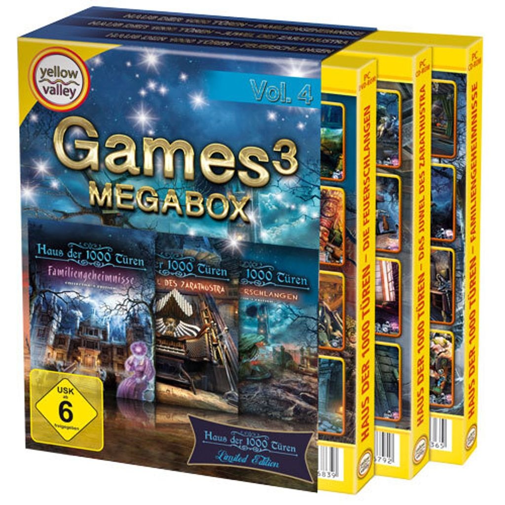 Games 3 PC Mega Box Vol. 4 PC L.E. Limited Yellow Valley Edition