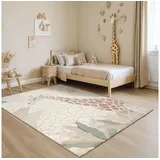 The CarPET Jungle Kids Teppich für Kinderzimmer, Kinderteppich, 3D-Effekt, Pflegeleicht, strapazierfähig, Giraffe, 120 x 170 cm