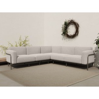 andas Ecksofa Askild, Outdoor Gartensofa, wetterfeste Materialien, Breite 247 cm braun