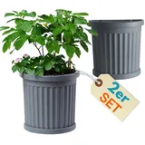 GarPet Halbrund 27 x 27 x 49 cm Grau