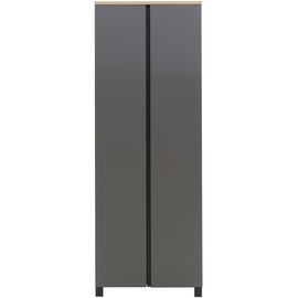 DIETER KNOLL Garderobenschrank Grau, Eiche, Balkeneiche, furniert, 1 Fächer, 70x193x37 cm, Made in Germany, Goldenes M, DGM-Klimapakt, Typenauswahl, Garderobe, Garderobenschränke, Garderobenschränke