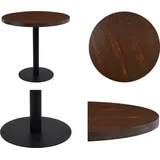 vidaXL Bistrotisch Dunkelbraun 80 cm MDF - Bistrotisch - Bistrotische - Esstisch - Esstische - Braun