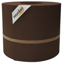 zaunzu® Doppelstabmattenzaun 50 m x 24 cm Braun/Metall