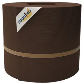 zaunzu® Doppelstabmattenzaun 50 m x 24 cm Braun/Metall