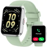 Gydom Smartwatch Herren, Smartwatch Damen mit Telefonfunktion & Alexa, 1,8" Fitnessuhr mit 100 Sportmodi & IP68, Herzfrequenz SpO2 Schlafmonitor, Armbanduhr Schrittzähler Uhr für Android iOS
