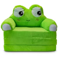 Kindersessel faltbar Divit PL48 Kindersofa Schlafsofa mit Plüsch gepolstert Frosch DPL2 NEW