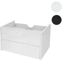 Mendler Waschbeckenunterschrank HWC-B19, Waschtischunterschrank Waschtisch Badezimmer, hochglanz Soft-Close 50x80cm