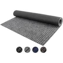 Primaflor Läufer "Schmutzfangläufer ATLAS, Made in Belgium", grau (hellgrau), B:100cm H:7mm L:600cm, Polypropylen (PP), PRIMAFLOR-IDEEN IN TEXTIL, Teppiche, Schmutzfangläufer, Schmutzfangmatte, meliert gesteift, strapazierfähig, rutschhemmend