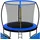 Kesser Trampoline Komplettset 244 cm inkl. Sicherheitsnetz, leiter, Randabdeckung + Zubehör blau