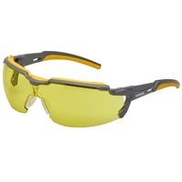 Gebol Schutzbrille Ultralight Gelb | sportliches Design, | Sweat Bar schützt vor Schweiß u. Staub | für Damen und Herren | Größe universal | schwarz, gelb | 1 Stück