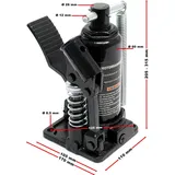 Wiltec Ersatzteil für Motorradheber - Hydraulikzylinder - Ersatz Zylinder für Hebebühne, Montagebock für Motorräder ATVs und Quads, Heber für Reparaturen am