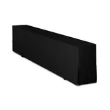 TexDeko Bierbankhusse Premium Schwarz 220 x 25 x 46 cm