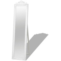 furnicato Wandspiegel Standspiegel im Barock-Stil 160x40 cm Weiß weiß
