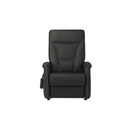 Hukla Fernsehsessel Manuel XL Leder 84 x 108 x 90 cm Schwarz elektrisch