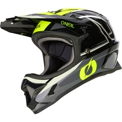 ONeal Sonus Split S23, Fahrradhelm - Schwarz/Grau/Neon-Gelb - M
