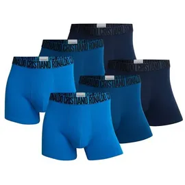 Cristiano Ronaldo Retro Boxer Basic Organic blau / mehrfarbig L 6er Pack