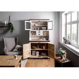 MASSIVMOEBEL24.DE Buffet Mango 106 x 60 x 196 cm Weiß