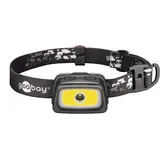 goobay LED-Stirnlampe High Bright 240 - mit 240 lm und kalt-weißem Licht (6500 K), ideal für Freizeit, Sport, Camping, Angeln, Jagd und Pannenhilfe