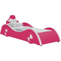 Hti-Living Kinderbett Autobett 90 x 200 cm pink/weiß