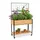 Relaxdays Hochbeet mit Ablage 475 x 102 x 165 cm Schwarz/Bronze