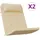 vidaXL Adirondack Auflage 2 St. beige