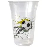 Pro DP 1200 Kaltgetränkebecher Bierbecher 0,4l/400ml mit Fußballmotiv PP Mehrweg recycelbar
