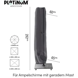 AeroCover Schirmhülle H292x60/65 cm Polyester Grau