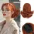 BARSDAR Pferdeschwanz Haarteil Kupfer Rot, 25cm Kurzes Wellige Ponytail Extension mit Kordelzug für Damen Synthetisch Comb Clip in Zopf Pferdeschwanz Haarverlängerung Haarteile - Kupfer Rot