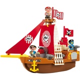 Ecoiffier 3023 - Piratenschiff Aprick - Bauspiel für Kinder - ab 18 Monaten - Made in France