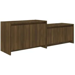 vidaXL TV-Schrank Braun Eichen-Optik 146,5x35x50 cm Holzwerkstoff