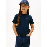 Tommy Hilfiger T-Shirt MINI CORP T-SHIRT Kinder bis 16 Jahre blau 4 (104)