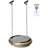 sportnow Vibrationsplatte inkl. Expanderbänder, Rüttelplatte, Trainingsgerät mit Fernbedienung, LED-Anzeige, 200 W Fitnessgeräte mit 7 Programmen, 99 Stufen für Fettverbrennung & Muskelaufbau