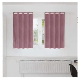 vidaXL Verdunkelungsvorhänge 2 pcs Dunkelrosa 140 x 140 cm