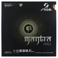 Stiga Erwachsene (Unisex) Mantra Pro H Tischtennisbelag, Rot, 2.1 mm